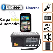 Radio Solar Bluetooth Linterna , Usb, Radio, Carga Automatic