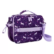 Lonchera De Tela Bentgo Kids Prints Unicornios Color Violeta Bentgo Kids Prints Lunch Bag