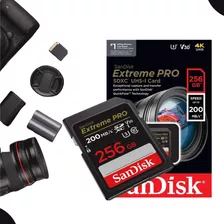 Cartão De Memória Sandisk Extreme Pro 200mb/s 256gb