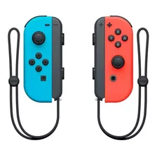 Controle Joystick Sem Fio Nintendo Joy-con Neon Blue/ Red