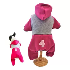 Roupa Pet Macacão Colegial Moletom Inverno Frio Cachorro 