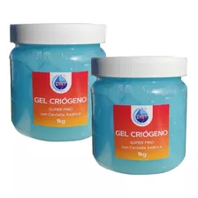 Gel Criogeno Frio Combate Celulitis Flacidez 1kg Pack X2 Eg