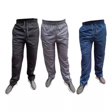 Calça Masculina Tactel Grosso Costuras Reforçada Kit 3 Peças