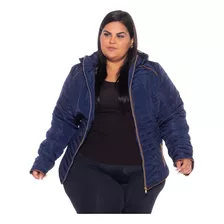 Casaco Jaqueta Sobretudo Plus Size Feminino Inverno Forrado