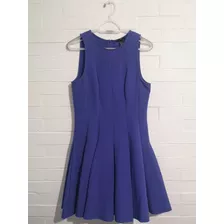 Vestido Corto Marca Hm Color Azul Talla 12