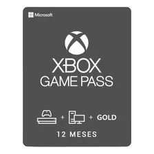 Xbox Game Pass Core 12 Meses Código De 25 Dígitos