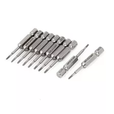 Uxcell 1/4-inch X 1.5mm T6 S2 Puntas Acero Torx 10pcs