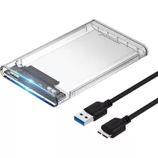 Caja Externa Case Disco Duro Sata 2.5 Usb 3.0 Transparente