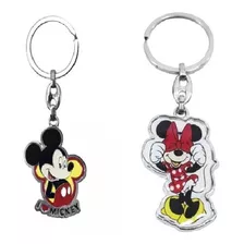 Kit Chaveiro Luxo Metálico Minnie E I Love Mickey - Disney