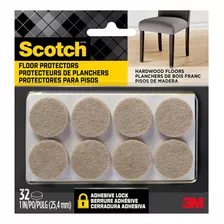 Protectores De Fieltro Sintético 3m Para Interiores. 32pzas