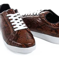 Tenis Hombre Sneakers Marrón Snake Alexis Roman