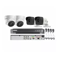 Kit 4 Camaras De Seguridad Vigilancia Cctv 5mp Hikvision 