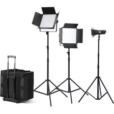 Godox Led1000bi Ii S30 Kit Led 3 Luces Con Pies