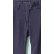 Precioso Pantalón Violeta Talle Xs, S Tiro Bajo, Cataleya 