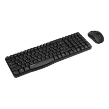 Kit Teclado E Mouse S/fio Rapoo X1800s C/pilhas Cor Do Mouse Preto Cor Do Teclado Preto