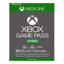 Game Pass Ultimate Live Gold+gpu 12 Meses Código 25 Digitos