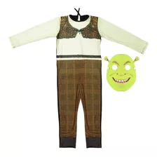 Fantasia Shrek Infantil Longa Com Máscara