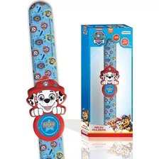 Reloj Digital Paw Patrol Chase Rubble Marshall Skye Everest Color De La Malla Azul Color Del Bisel Marshal Color Del Fondo Azul