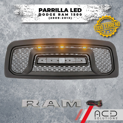 Parrilla Led Tipo Dodge Ram 1500 2009 2010 2011 2012 2013 Foto 2