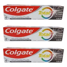 Pack X 3 Pasta Dental Colgate Total 12 Carbón Activado 150ml