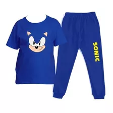 Buzo Estampado Sonic Conjunto Polera-pantralon