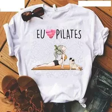 Babylook Ou Camiseta Profissões Amo Pilates Ref02