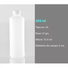 Envase De Plastico De 250 Ml Polietileno Paquete 100 Pzas