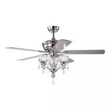 Cfl-8394remo/ch Silver Orchid Laurel Ventilador De Techo Ilu