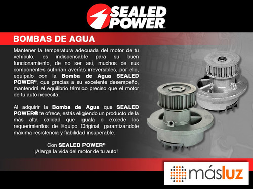 (1) Bomba Agua Commercial Chassis V6 4.3l 92 Sealed Power Foto 4