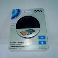 Cargador Base Inalambrico Con Cable Micro Usb 5 W Qi Wireles