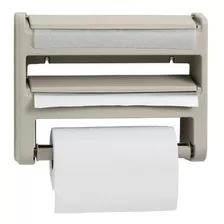 Portarrollo De Papel Triple Porta Rollo Beige Especias