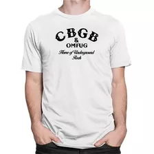 Camiseta Camisa Cbgb Omfug Rock Bandas Ramones Punk Músicas
