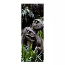 Adesivo Decorativo De Porta Dinossauro Jurassic Park (cdj1)