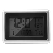 Reloj De Pared Digital Atómico Con Pantalla Lcd Sin Luz De F