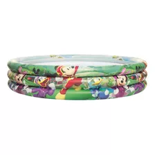 Piscina Inflável Redondo Bestway Disney's Mickey And The Roadster Racers 91007 140l Multicolor