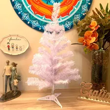 Árvore De Natal 90 Cm Pequena Luxo Mini Pinheirinho Branco Cor Branca