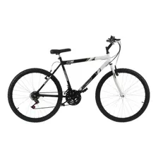 Bicicleta De Passeio Ultra Bikes Aro 26 Bicolor 18 Marchas Cor Preto E Branco