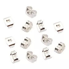 Mariposa Para Aretes Pendientes Metal 1000pz Plata