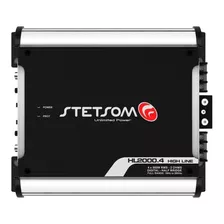 Modulo Amplificador Stetsom Hl2000.4 2000w Rms 4canais 2ohms Cor Preto/prata