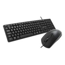 Kit Teclado E Mouse Com Fio Usb Office Abnt2 Português