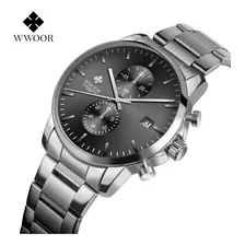 Relojes De Cuarzo Inoxidable Wwoor Business Calendar