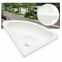 Triangular Wash Hand Basin Bathroom Sink Wall Hung Mount Lvv