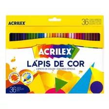 Lápis De Cor 36 Cores Super Mina - Acrilex