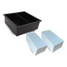 Kit 40 Formas Dupla Pvc 8cm Pavimento Cimento Chão Concreto