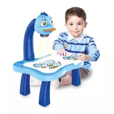 Mesa Projetora Infantil Desenhar Play Learn Multikids Br1600 Cor Azul