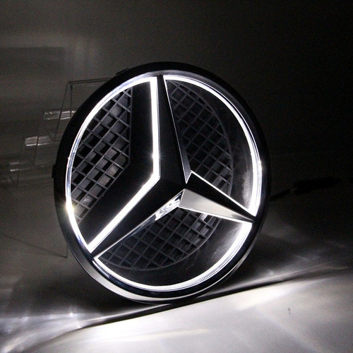 Luz Led Con Logotipo 4d Para Mercedes Benz Solid De 18,5 Cm Foto 9