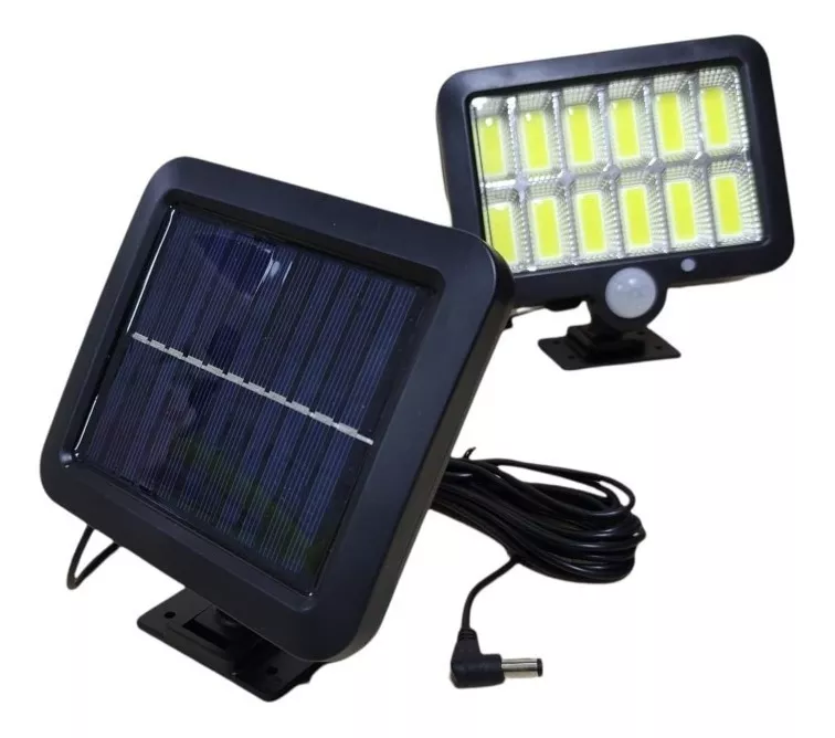 Lampara Reflector Panel Solar Luz Automatica Led Recargable