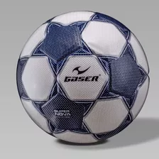 Balon Gaser Futbol Super Nova Charol No. 5 Plata Color Azul/blanco/plata