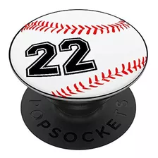 Jugador De Beisbol No 22 Jersey Pop Socket Regalo