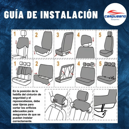 Vestidura Cubre Asiento Funda Chevrolet Tornado Foto 4